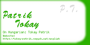 patrik tokay business card